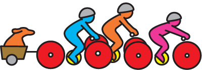 Olympic cycling activity animation – representing the active lifestyle promotion at the heart of Games4Life