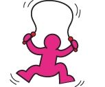 Children skipping rope animation – representing the active, playful outcomes of the Games4Life campaign